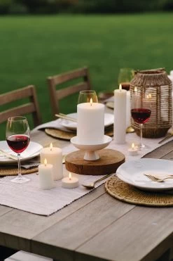 LED Pijlerkaars Voor Buiten 7,8x12,7 Cm, Wit -Het tijdperk van Lamp. uyuni led pijlerkaars voor buiten 78x127 cm wit 5