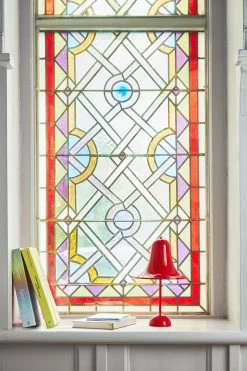 Verpan Pantop Tafellamp Draagbaar, Vuurrood -Het tijdperk van Lamp. verpan pantop tafellamp draagbaar 2