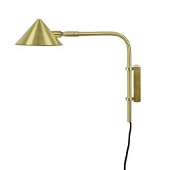 Watt & Veke Kelly Short Wall Lamp, Gold